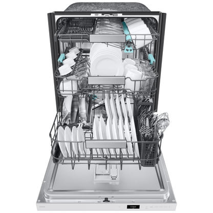 Samsung DW90F89T0U12AA Dishwasher, 24 inch Exterior Width, 38 dB Decibel Level, Fully Integrated, Stainless Steel (Interior), 10 Wash Cycles, 16 Capacity, WiFi Enabled, White colour