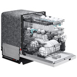 Samsung DW90F89T0U12AA Dishwasher, 24 inch Exterior Width, 38 dB Decibel Level, Fully Integrated, Stainless Interior, 10 Wash Cycles, 16 Capacity (Place Settings), 3 Loading Racks, Wifi Enabled, White colour