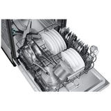 Samsung DW90F89T0U12AA Dishwasher, 24 inch Exterior Width, 38 dB Decibel Level, Fully Integrated, Stainless Interior, 10 Wash Cycles, 16 Capacity (Place Settings), 3 Loading Racks, Wifi Enabled, White colour