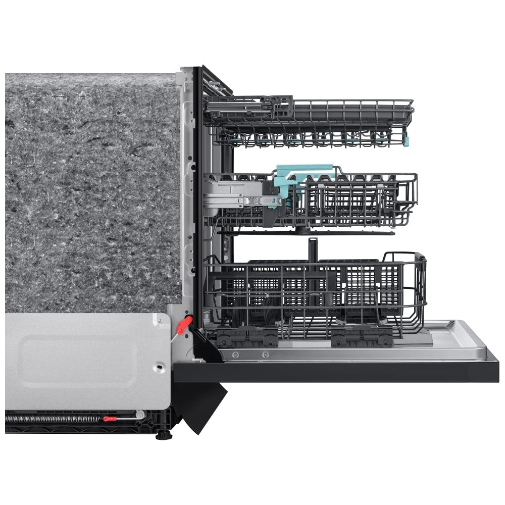 Samsung DW90F89T0UMTAA Dishwasher, 24 inch Exterior Width, 38 dB Decibel Level, Fully Integrated, Stainless Steel (Interior), 10 Wash Cycles, 16 Capacity (Place Settings), Wifi Enabled, Matt Black Steel colour
