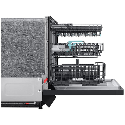 Samsung DW90F89T0UMTAA Dishwasher, 24 inch Exterior Width, 38 dB Decibel Level, Fully Integrated, Stainless Steel (Interior), 10 Wash Cycles, 16 Capacity (Place Settings), Wifi Enabled, Matt Black Steel colour