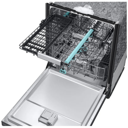 Samsung DW90F89T0UMTAA Dishwasher, 24 inch Exterior Width, 38 dB Decibel Level, Fully Integrated, Stainless Steel (Interior), 10 Wash Cycles, 16 Capacity (Place Settings), Wifi Enabled, Matt Black Steel colour