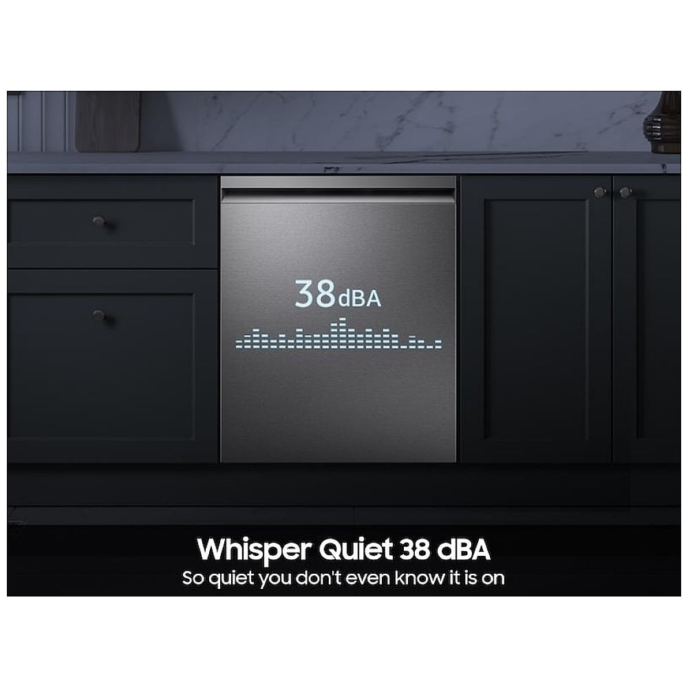 Samsung DW90F89T0USRAA Dishwasher, 24 inch Exterior Width, 38 dB Decibel Level, Fully Integrated, Stainless Steel (Interior), 10 Wash Cycles, 16 Capacity (Place Settings), Wifi Enabled, Stainless Steel colour
