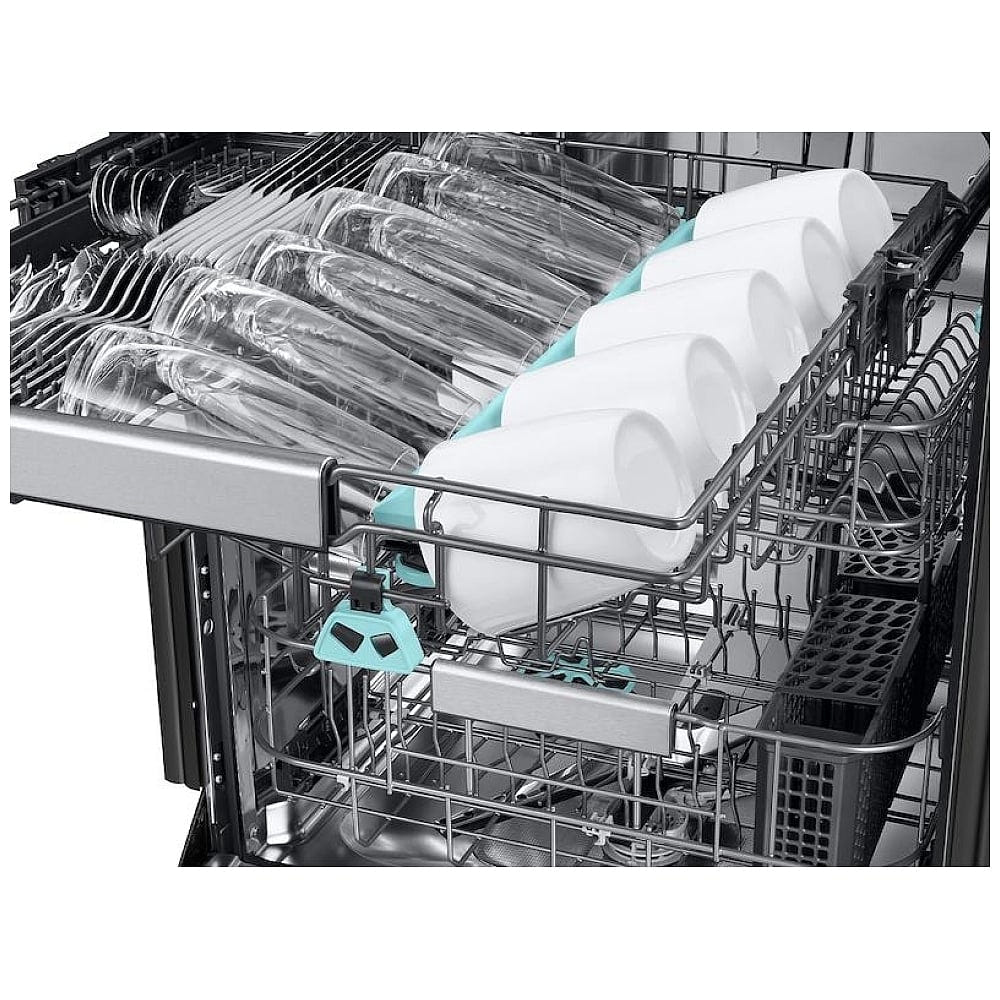 Samsung DW90F89T0USRAA Dishwasher, 24 inch Exterior Width, 38 dB Decibel Level, Fully Integrated, Stainless Steel (Interior), 10 Wash Cycles, 16 Capacity (Place Settings), Wifi Enabled, Stainless Steel colour