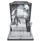 Samsung DW90F89T0USRAA Dishwasher, 24 inch Exterior Width, 38 dB Decibel Level, Fully Integrated, Stainless Interior, 10 Wash Cycles, 16 Capacity (Place Settings), 3 Loading Racks, Wifi Enabled, Stainless Steel colour