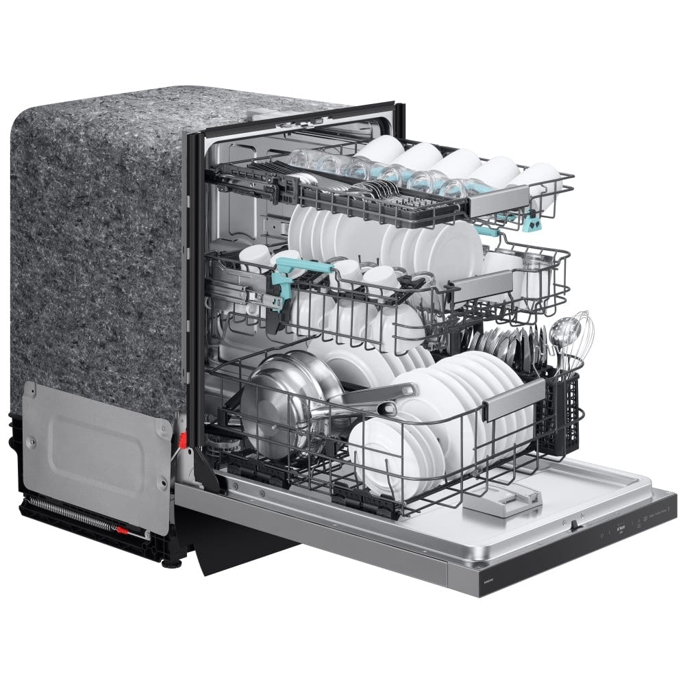 Samsung DW90F89T0USRAA Dishwasher, 24 inch Exterior Width, 38 dB Decibel Level, Fully Integrated, Stainless Steel (Interior), 10 Wash Cycles, 16 Capacity (Place Settings), Wifi Enabled, Stainless Steel colour