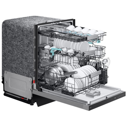 Samsung DW90F89T0USRAA Dishwasher, 24 inch Exterior Width, 38 dB Decibel Level, Fully Integrated, Stainless Steel (Interior), 10 Wash Cycles, 16 Capacity (Place Settings), Wifi Enabled, Stainless Steel colour