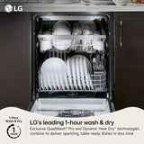 LG LDNTH753D Dishwasher 24" Top Control QuadWash Pro 3 Racks 42 dBA
