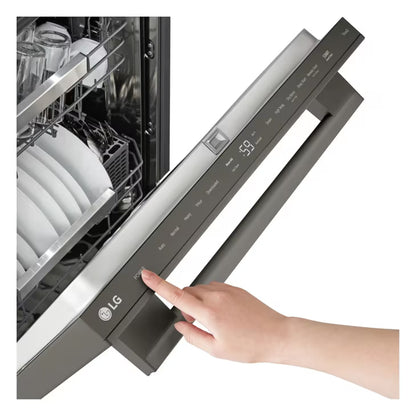 LG LDNTH753D Dishwasher 24" Top Control QuadWash Pro 3 Racks 42 dBA