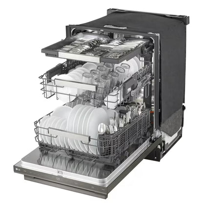 LG LDNTH753D Dishwasher 24" Top Control QuadWash Pro 3 Racks 42 dBA
