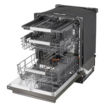 LG LDNTH753D Dishwasher 24" Top Control QuadWash Pro 3 Racks 42 dBA