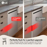 LG LDNPM654S Dishwasher 24" Top Control QuadWash Pro 3 Racks 44 dBA