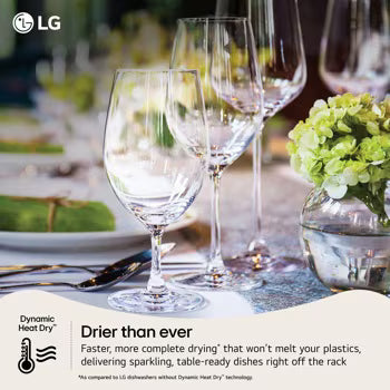 LG LDNPM654S Dishwasher 24" Top Control QuadWash Pro 3 Racks 44 dBA