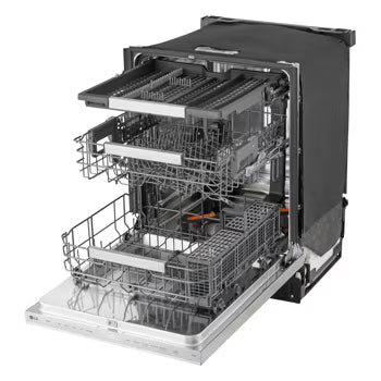 LG LDNPM654S Dishwasher 24" Top Control QuadWash Pro 3 Racks 44 dBA