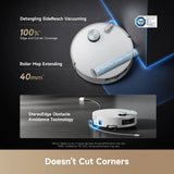 Dreame Aqua10 Ultra Roller Robot Vacuum & Mop for Multi-Surface with 30KPa Suction, Extending Roller Mop, Heat-Wash & Dry, Carpet Guard, LiDAR