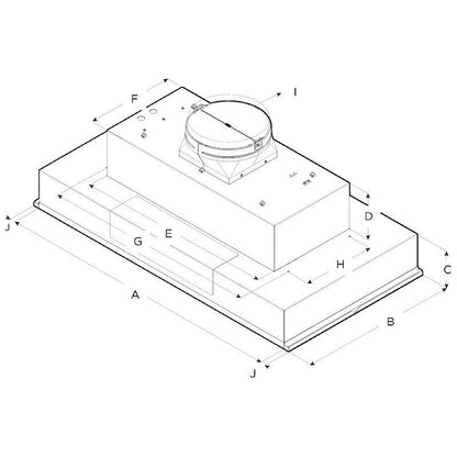 Elica EAR134S4 34" Cabinet Insert Rang hoods