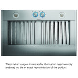 Elica EAR140S4 Cabinet Insert, 40 inch Exterior Width, 1,200 CFM, LED, Baffle Filter, Stainless Steel colour