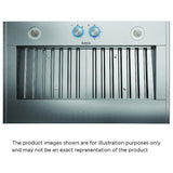 Elica EAR634SS Cabinet Insert, 34 inch Exterior Width, 600 CFM, LED, Baffle Filter, Stainless Steel colour