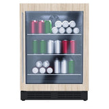 Elica EBS51PR1 Compact Beverage Center Under Counter Refrigeration, 24 inch Width, Custom Panel Ready, 4.8 cu. ft. Capacity, Panel Ready