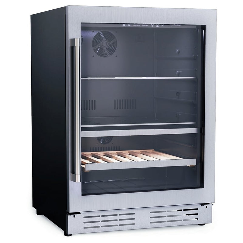 Elica EBS52SS1 Under Counter Wine Refrigeration, 24 inch Width, 14 Wine Bottle Capacity, Stainless Steel