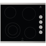 Electrolux ECCE242CAS Electric Cooktop, 24 inch Exterior Width, 4 Burners, 2,200 W Highest Element, Stainless Steel colour