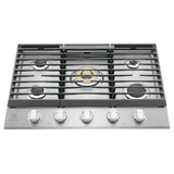 Electrolux ECCG3068AS Gas Cooktop, 30 inch Exterior Width, 5 Burners, 20,000 BTU Highest Burner, Stainless Steel colour