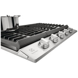 Electrolux ECCG3068AS Gas Cooktop, 30 inch Exterior Width, 5 Burners, 20,000 BTU Highest Burner, Stainless Steel colour