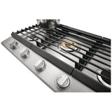 Electrolux ECCG3668AS Gas Cooktop, 36 inch Exterior Width, 5 Burners, 20,000 BTU Highest Burner, Stainless Steel colour