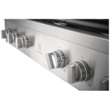 Electrolux ECCG3672AS Gas Cooktop, 36 inch Exterior Width, 6 Burners, 18,000 BTU Highest Burner, Stainless Steel colour