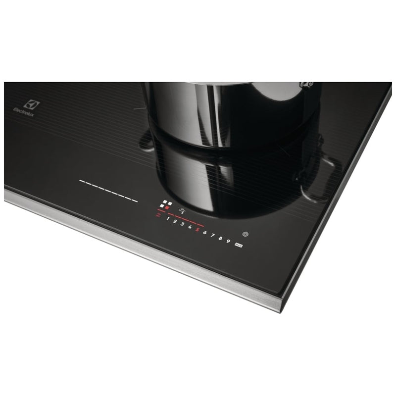 Electrolux ECCI3068AS Induction Cooktop, 30 inch Exterior Width, 4 Burners, 3,600 W Highest Element, Black / Stainless Steel colour