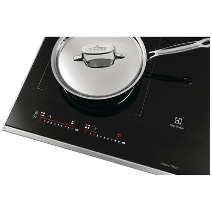 Electrolux ECCI3068AS Induction Cooktop, 30 inch Exterior Width, 4 Burners, 3600 Highest Burner Element (Watts), Black / Stainless Steel colour