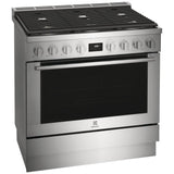Electrolux ECFD3668AS Dual Fuel Range, 4.4 cu. ft. Capacity, 36 inch Exterior Width, True Convection, 6 Burners, Manual Clean, Stainless Steel colour