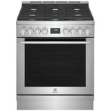 Electrolux ECFG3068AS Gas Range, 4.5 cu. ft. Capacity, 30 inch Exterior Width, Manual Clean, True Convection, 5 Burners, 18,000 BTU Highest Burner, Stainless Steel colour