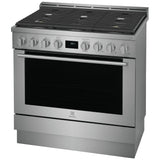 Electrolux ECFG3668AS Gas Range, 4.4 cu. ft. Capacity, 36 inch Exterior Width, Manual Clean, True Convection, 6 Burners, 18,000 BTU Highest Burner, Stainless Steel colour