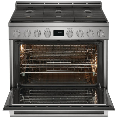 Electrolux ECFG3668AS Gas Range, 4.4 cu. ft. Capacity, 36 inch Exterior Width