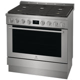 Electrolux ECFG3668AS Gas Range, 4.4 cu. ft. Capacity, 36 inch Exterior Width, Manual Clean, True Convection, 6 Burners, 18,000 BTU Highest Burner, Stainless Steel colour