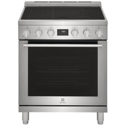 Electrolux ECFI3068AS Induction Range, 4.6 cu. ft. Capacity, 30 inch Exterior Width, True Convection, 4 Burners, Manual Clean, 3,700 W Highest Element, Stainless Steel colour