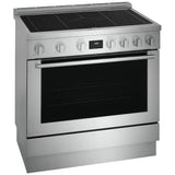 Electrolux ECFI3668AS Induction Range, 4.4 cu. ft. Capacity, 36 inch Exterior Width, Dual Fan True Convection, 5 Burners, Manual Clean, 3,700 W Highest Element, Stainless Steel colour