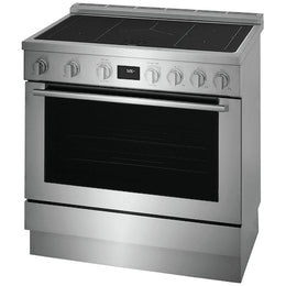 Electrolux ECFI3668AS Induction Range, 4.4 cu. ft. Capacity, 36 inch Exterior Width, Dual Fan True Convection, 5 Burners, Manual Clean, 3,700 W Highest Element, Stainless Steel colour