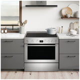 Electrolux ECFI3668AS Induction Range, 4.4 cu. ft. Capacity, 36 inch Exterior Width, Dual Fan True Convection, 5 Burners, Manual Clean, 3,700 W Highest Element, Stainless Steel colour