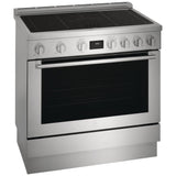 Electrolux ECFI3668AS Induction Range, 4.4 cu. ft. Capacity, 36 inch Exterior Width, Dual Fan True Convection, 5 Burners, Manual Clean, 3,700 W Highest Element, Stainless Steel colour