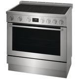 Electrolux ECFI3668AS Induction Range, 4.4 cu. ft. Capacity, 36 inch Exterior Width, Dual Fan True Convection, 5 Burners, Manual Clean, 3,700 W Highest Element, Stainless Steel colour