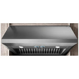Elica ECL630S4 Range Hood, 30 inch Exterior Width, Canopy, 4, 600 CFM, 3.21 - 7.7, LED, Dishwasher Safe Filters, 4, Stainless Steel colour Blower Included