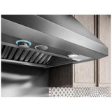 Elica ECL630S4 Range Hood, 30 inch Exterior Width, Canopy, 4, 600 CFM, 3.21 - 7.7, LED, Dishwasher Safe Filters, 4, Stainless Steel colour Blower Included
