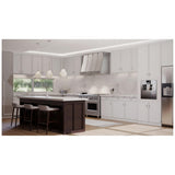 Elica ECTX48SS Range Hood, 48 inch Exterior Width, Canopy, 4, 8.5, LED, Dishwasher Safe Filters, 4, Stainless Steel colour