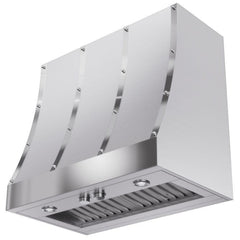 Elica ECTX48SS Range Hood, 48 inch Exterior Width, Canopy, 4, 8.5, LED, Dishwasher Safe Filters, 4, Stainless Steel colour