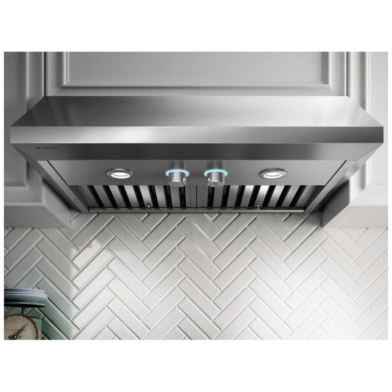 Elica ECV636S3 Range Hood, 36 inch Exterior Width, Under-Cabinet, 600 CFM, LED, Baffle Filter, Stainless Steel colour
