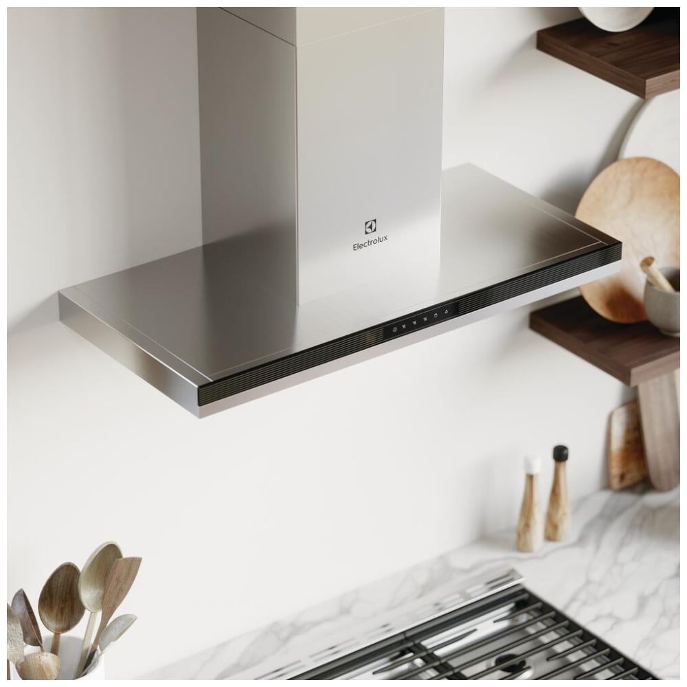 Electrolux ECVW3662AS Range Hood, 36 inch Exterior Width, 412 CFM, LED, Charcoal Filters, Stainless Steel colour