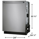 Electrolux EDSH4944CS Dishwasher, 24 inch Exterior Width, 42 dB Decibel Level, Fully Integrated, Stainless Interior, 8 Wash Cycles, 14 Capacity (Place Settings), Hard Food Disposal, 3 Loading Racks, Stainless Steel colour