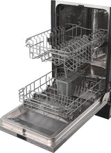 Electrolux EDSR1832AP Dishwasher, 18 inch Exterior Width, 49 dB Decibel Level, Fully Integrated, Stainless Interior, Custom Panel Ready, 6 Wash Cycles, 8 Capacity (Place Settings), 2 Loading Racks, Panel Ready